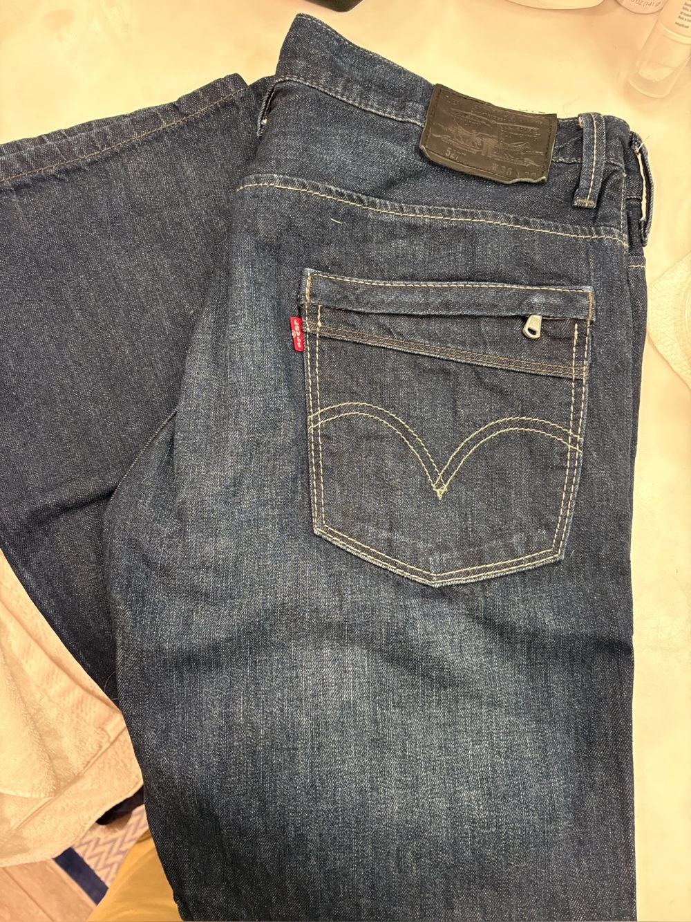 Levi’s Men's Dark Blue Jeans - 36-30